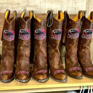 3 Pair of Women’s Southern Illinois Salukis College Gameday Boots Size 7.5,8,10